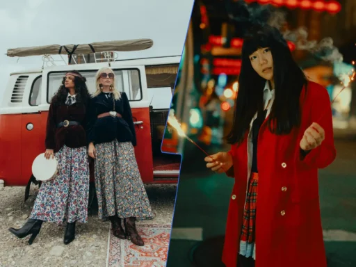 Comparison of Bohemian and Preppy fashion styles, highlighting their unique elements and cultural significance.