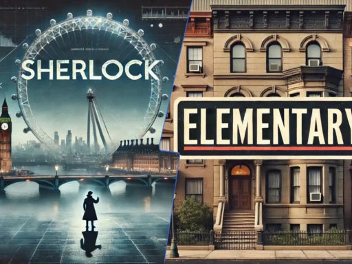 A comparison of the TV series Sherlock and Elementary, highlighting their unique interpretations of Sherlock Holmes, key characters, and themes.