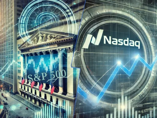 A comparison of the S&P 500 and Nasdaq, highlighting their market roles, historical performances, and investment potential.