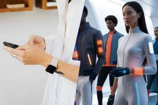 A comparison of wearable technology like smartwatches and smart clothing, highlighting their features, functionality, and role in fashion tech.