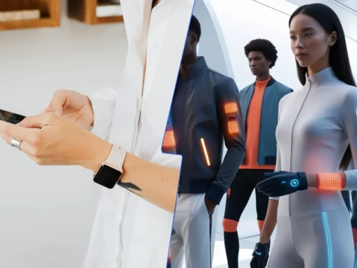 A comparison of wearable technology like smartwatches and smart clothing, highlighting their features, functionality, and role in fashion tech.