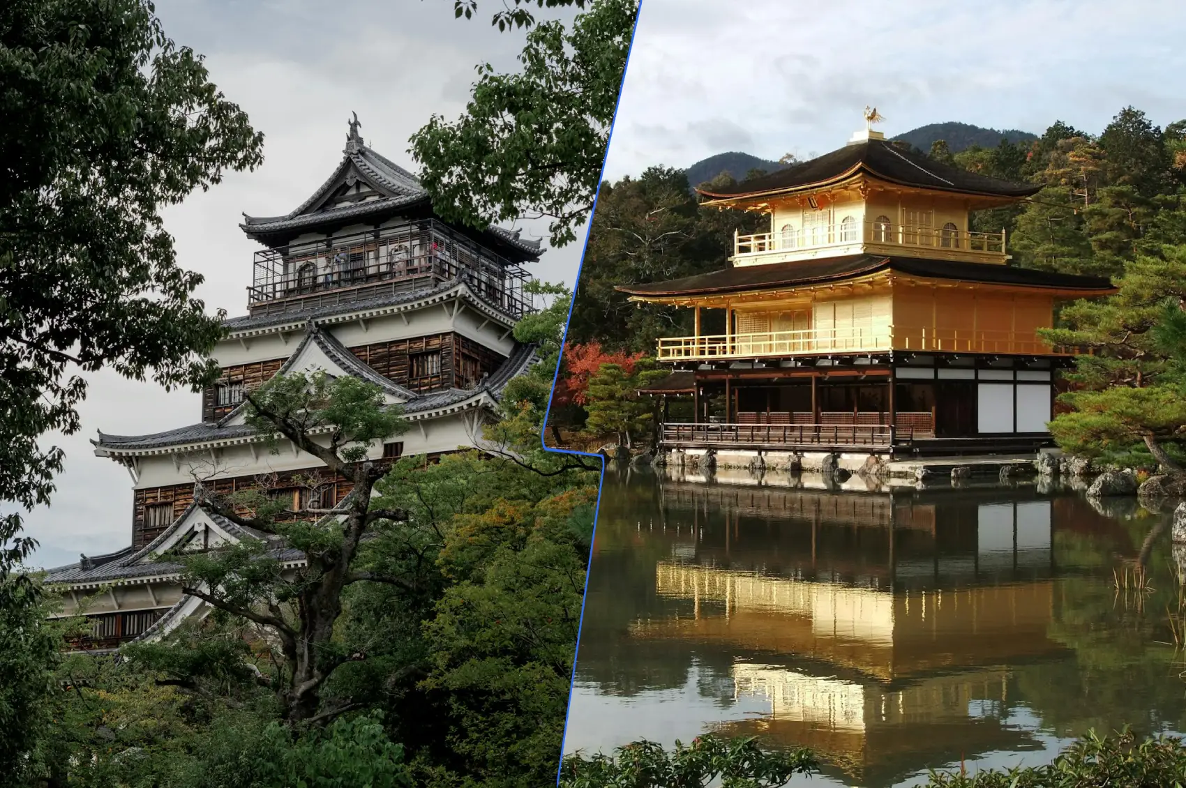 Comparison of Hiroshima and Kyoto during Christmas and New Year, highlighting festive events, traditional foods, and popular holiday attractions.