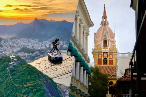 A festive comparison of Rio de Janeiro and Cartagena highlighting Christmas markets, activities, and accommodations.