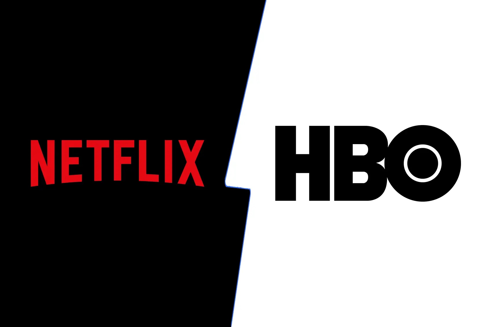 A side-by-side comparison of Netflix and HBO, showcasing their most popular original shows.